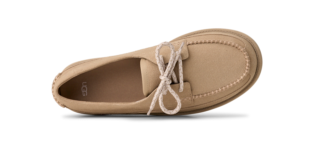 Men's Suede Boat Shoe - Sand