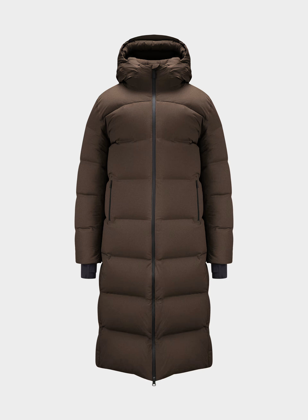 Waterproof Long Down Puffer Coat - Gray