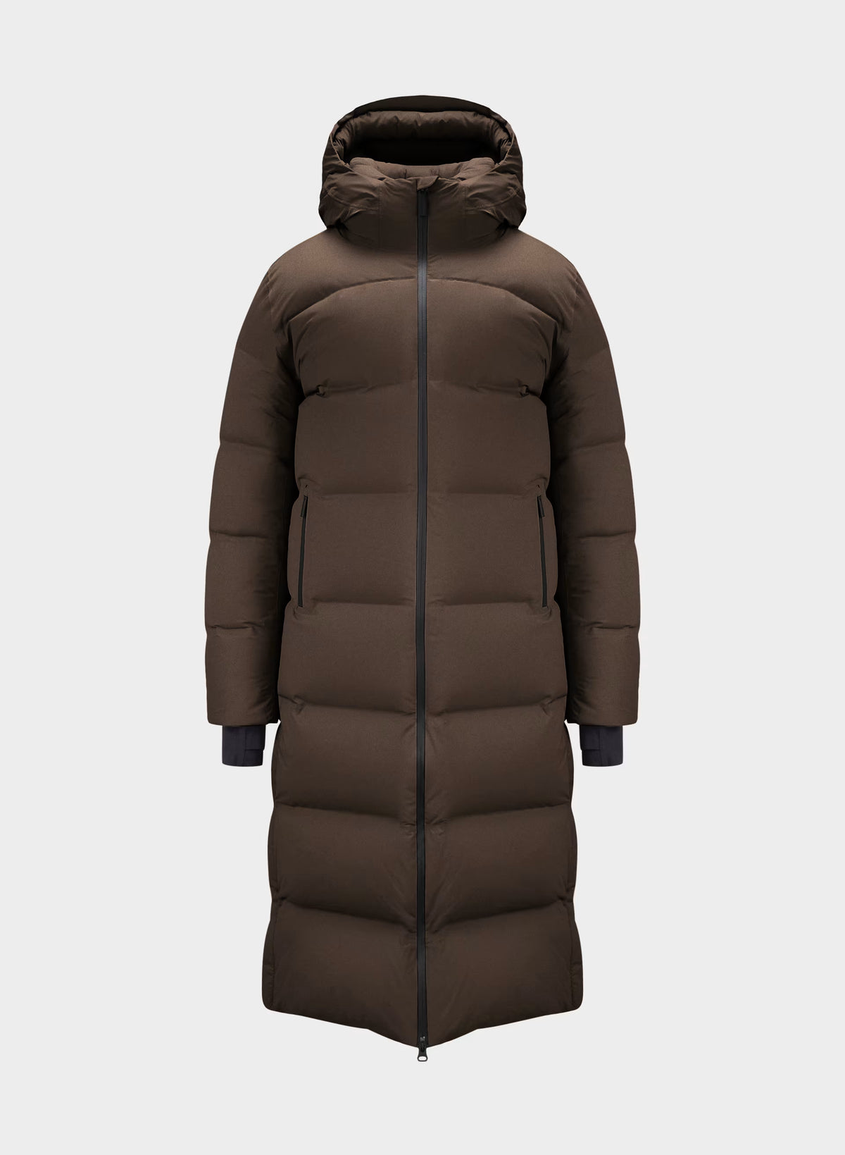Waterproof Long Down Puffer Coat - Gray