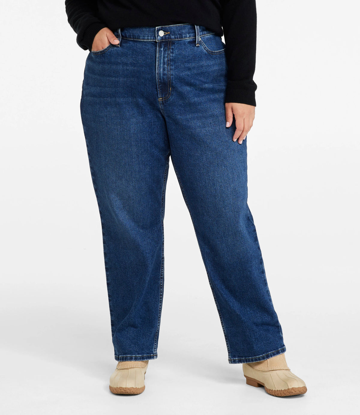 Women's High-Rise Stovepipe Ankle Jeans - Faded Indigo