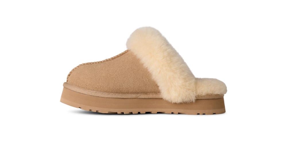 Kids' Suede Platform Slippers - Sand