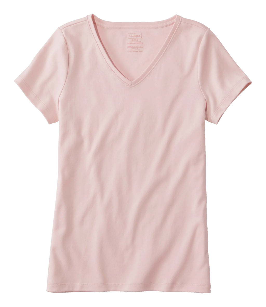 Women's Pima Cotton V-Neck T-Shirt - Black