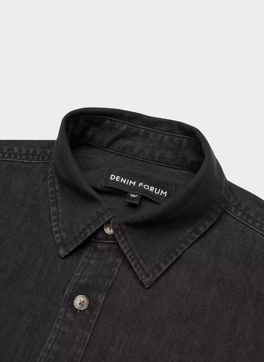 Oversized Hemp Blend Denim Shirt - Indigo