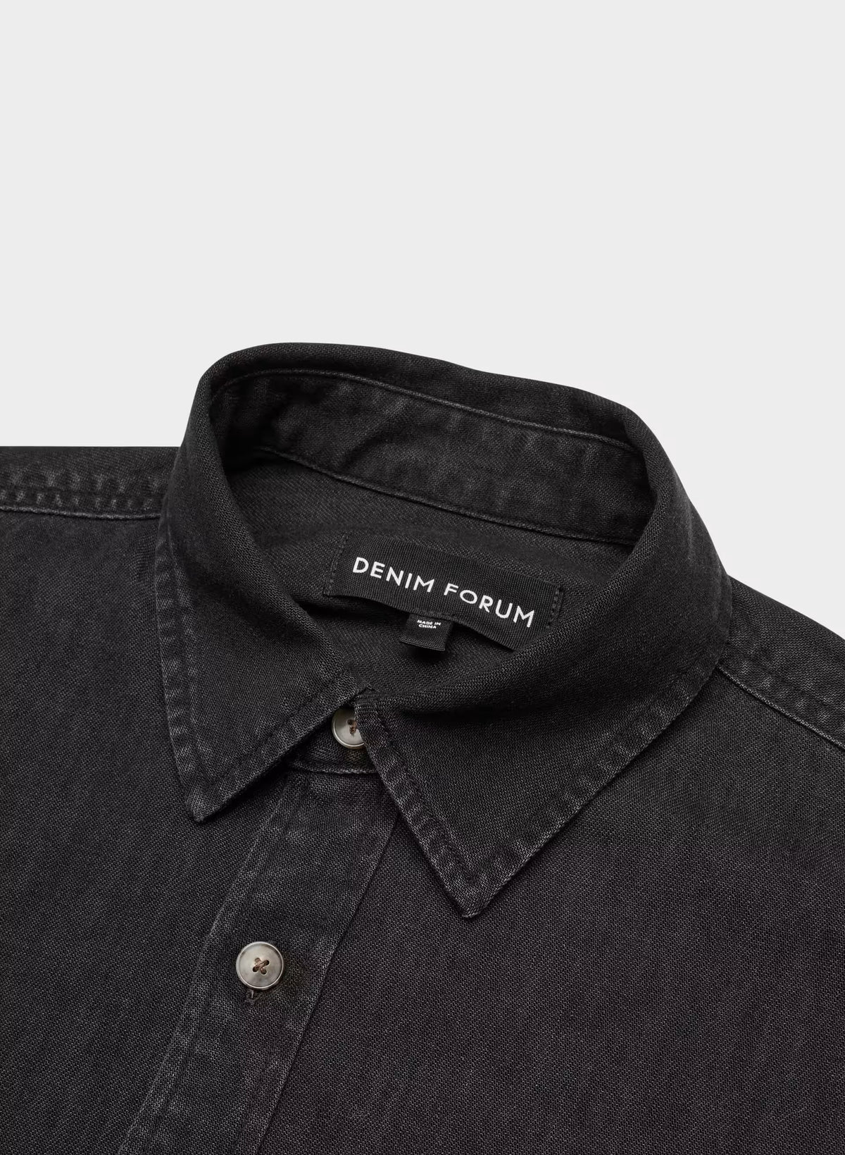 Oversized Hemp Blend Denim Shirt - Indigo