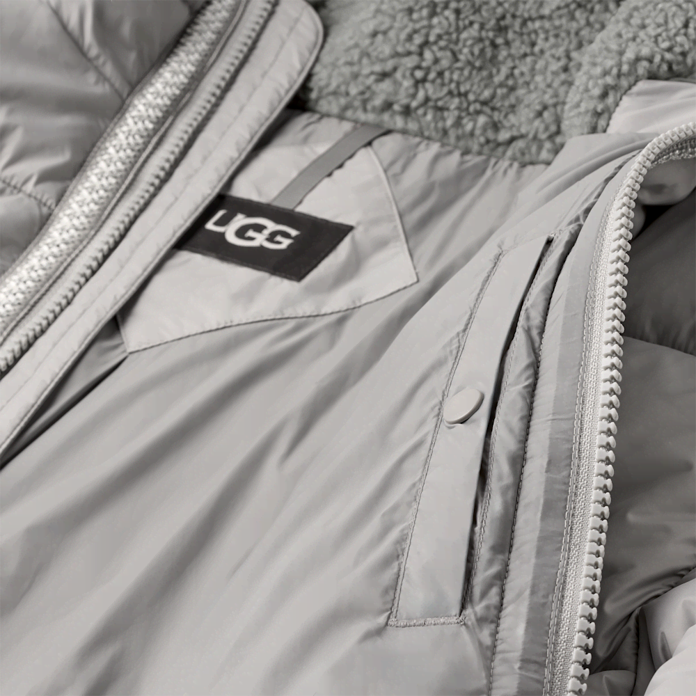 Men's Hooded Puffer Jacket - Green