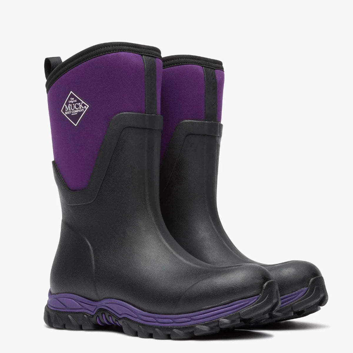 Women's Insulated Waterproof Mid Winter Boot - Black Purple