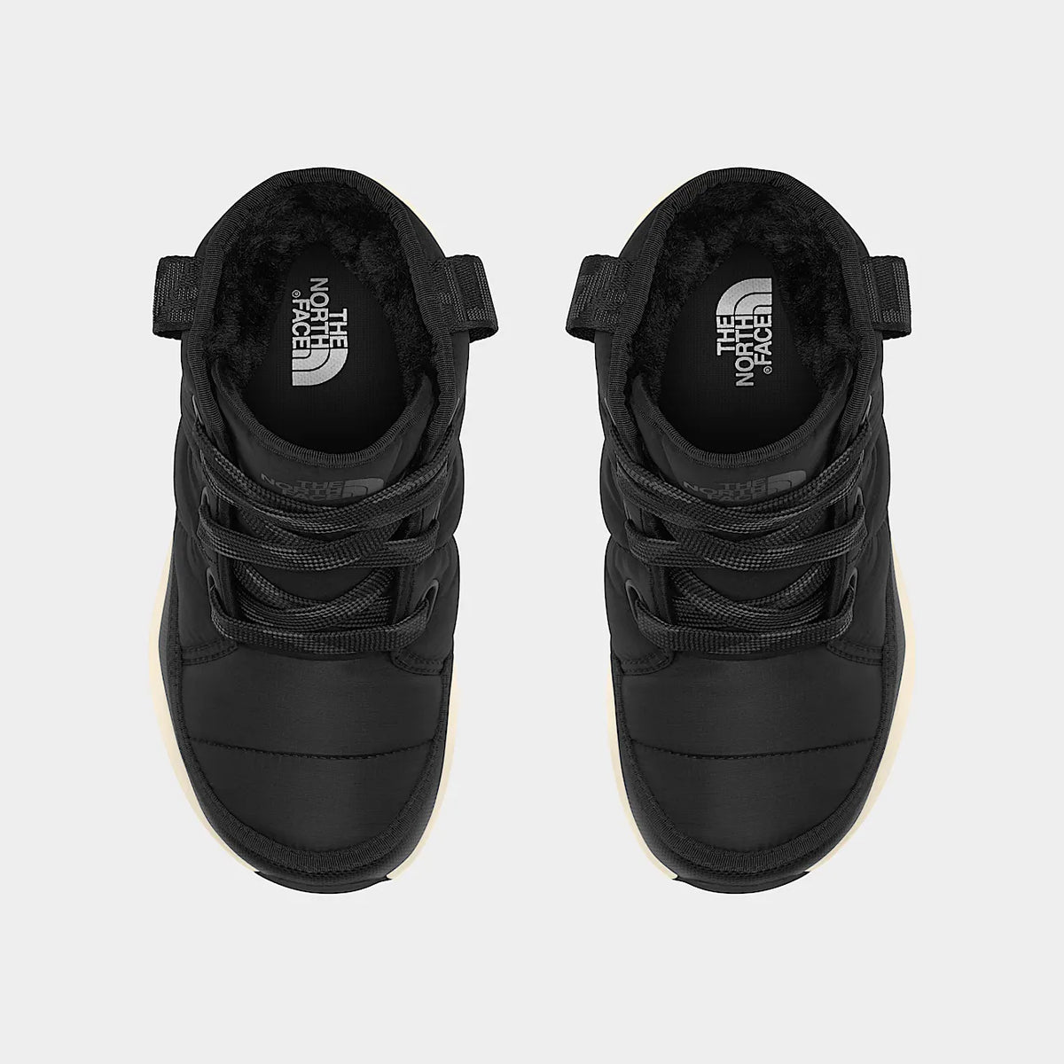 Women's Waterproof Lace-Up Snow Boots - Black