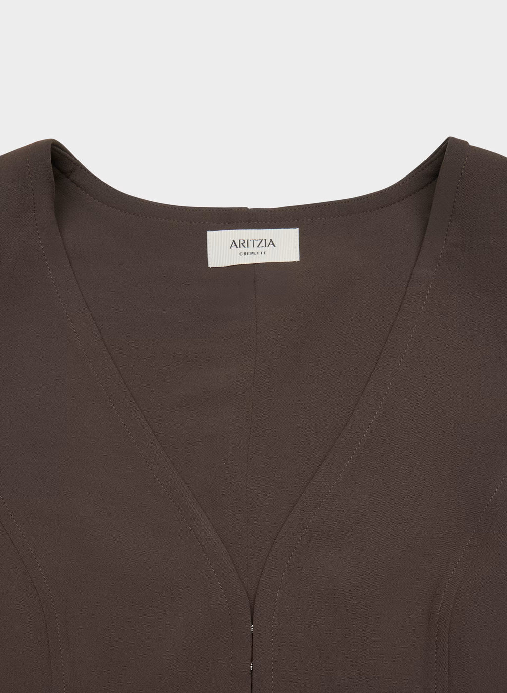 Lined Tailored Suit Vest - Olive