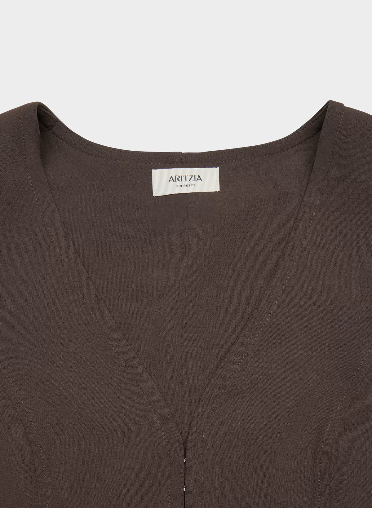 Lined Tailored Suit Vest - Olive