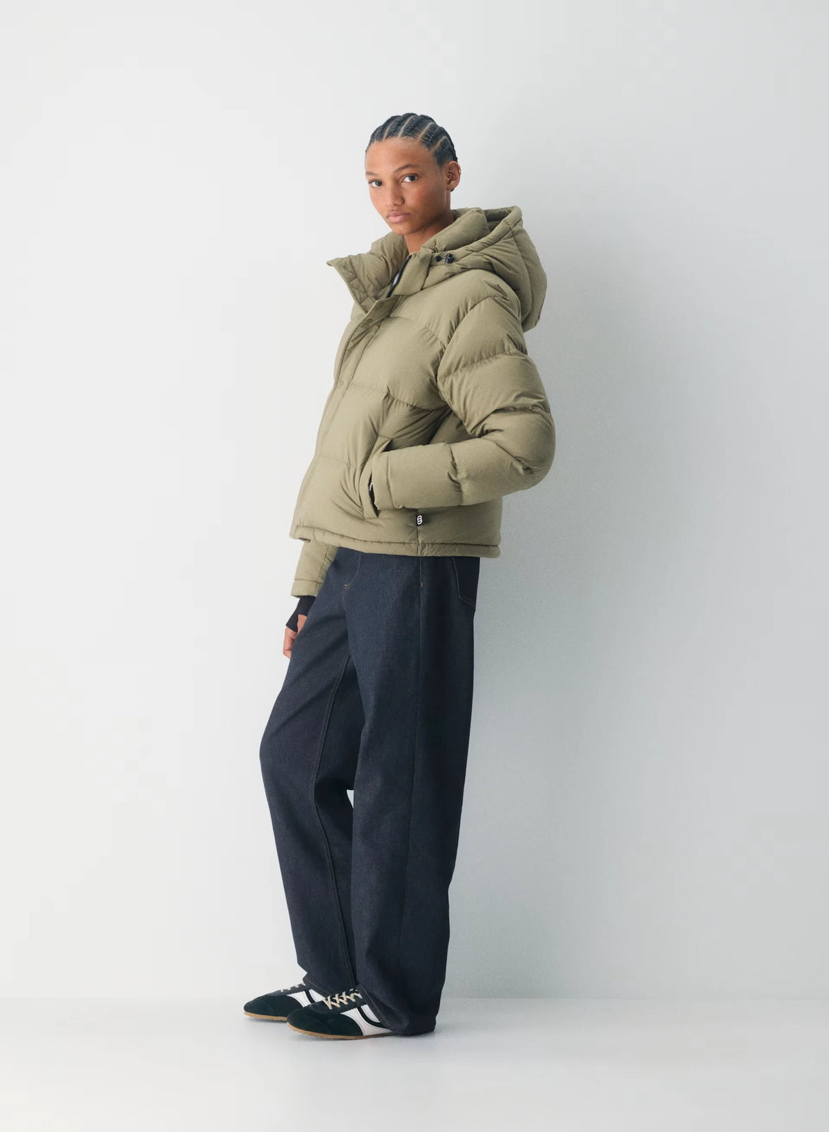 Short Down Puffer Jacket - Blue
