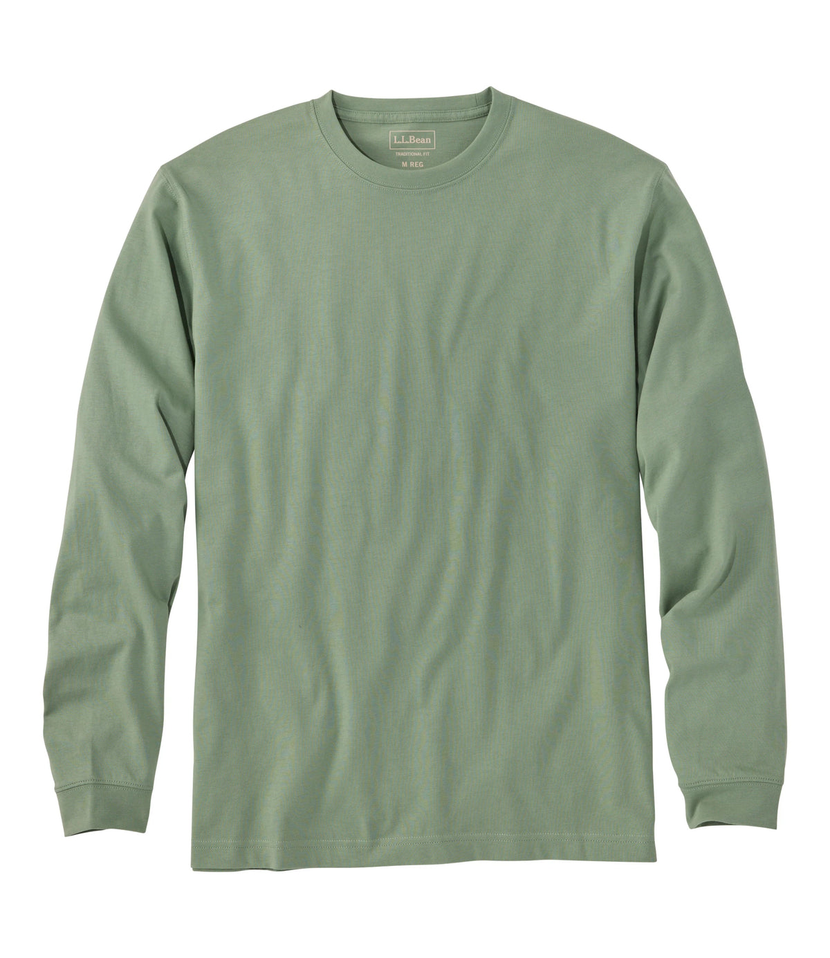 Men's Long-Sleeve Cotton Crewneck T-Shirt - Black
