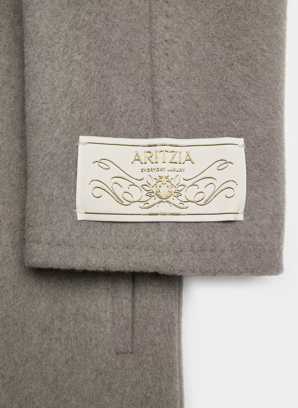 Double-Breasted Wool Cashmere Coat - Herringbone