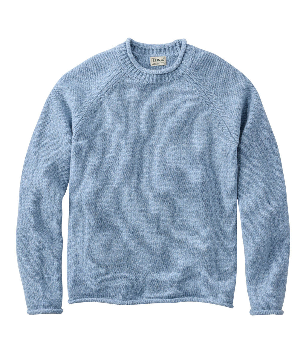 Men's Lambswool Rollneck Sweater - Natural