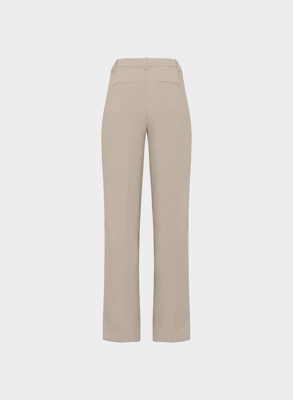 High-Rise Wide-Leg Crepe Trousers - Sand
