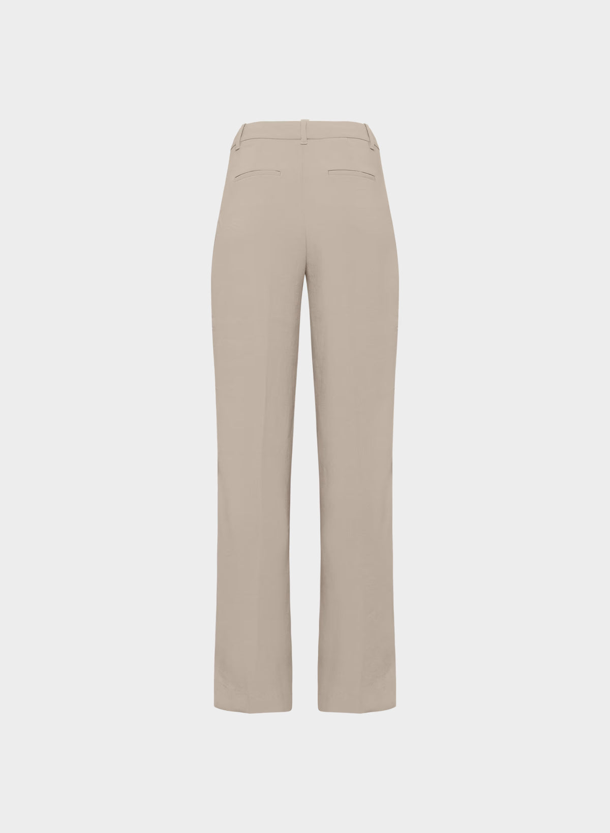 High-Rise Wide-Leg Crepe Trousers - Sand