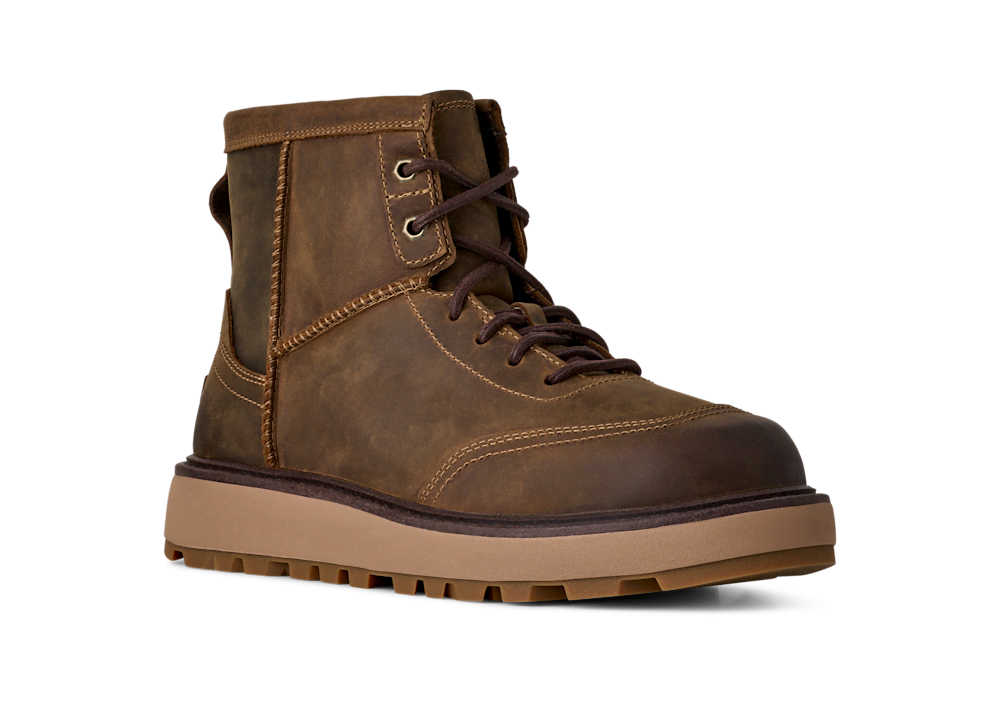 Men's Waterproof Leather Lace-Up Boot - Brown