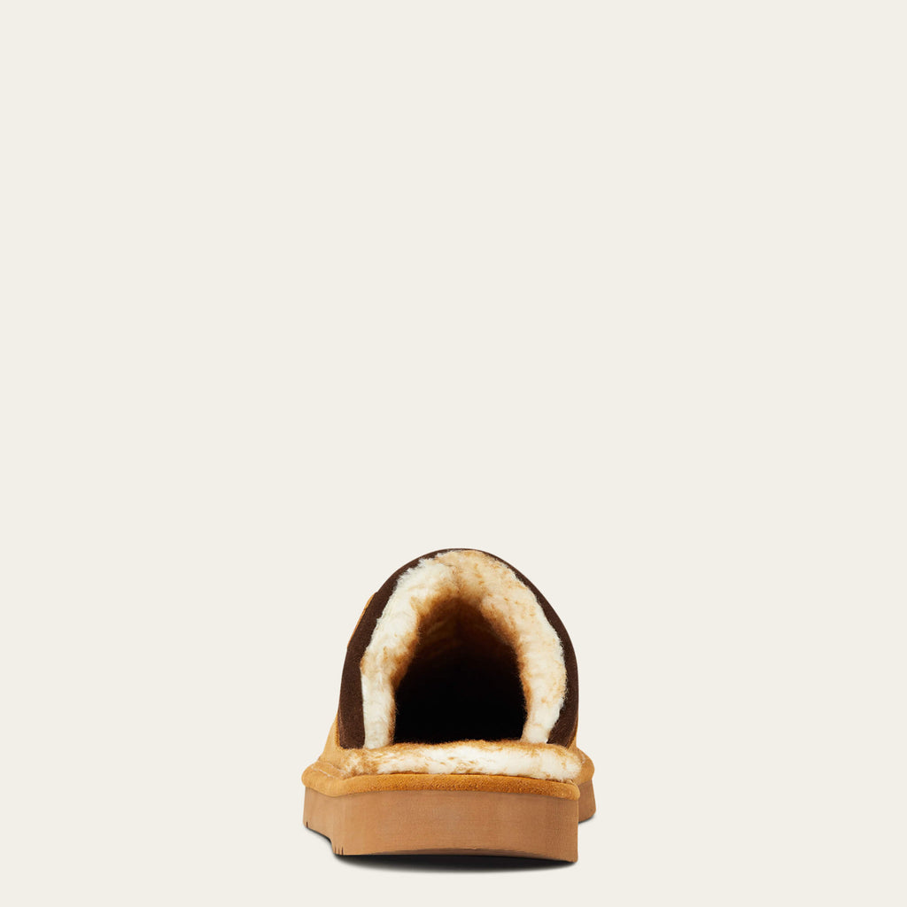 Men's Suede Square Toe Slipper - Chestnut