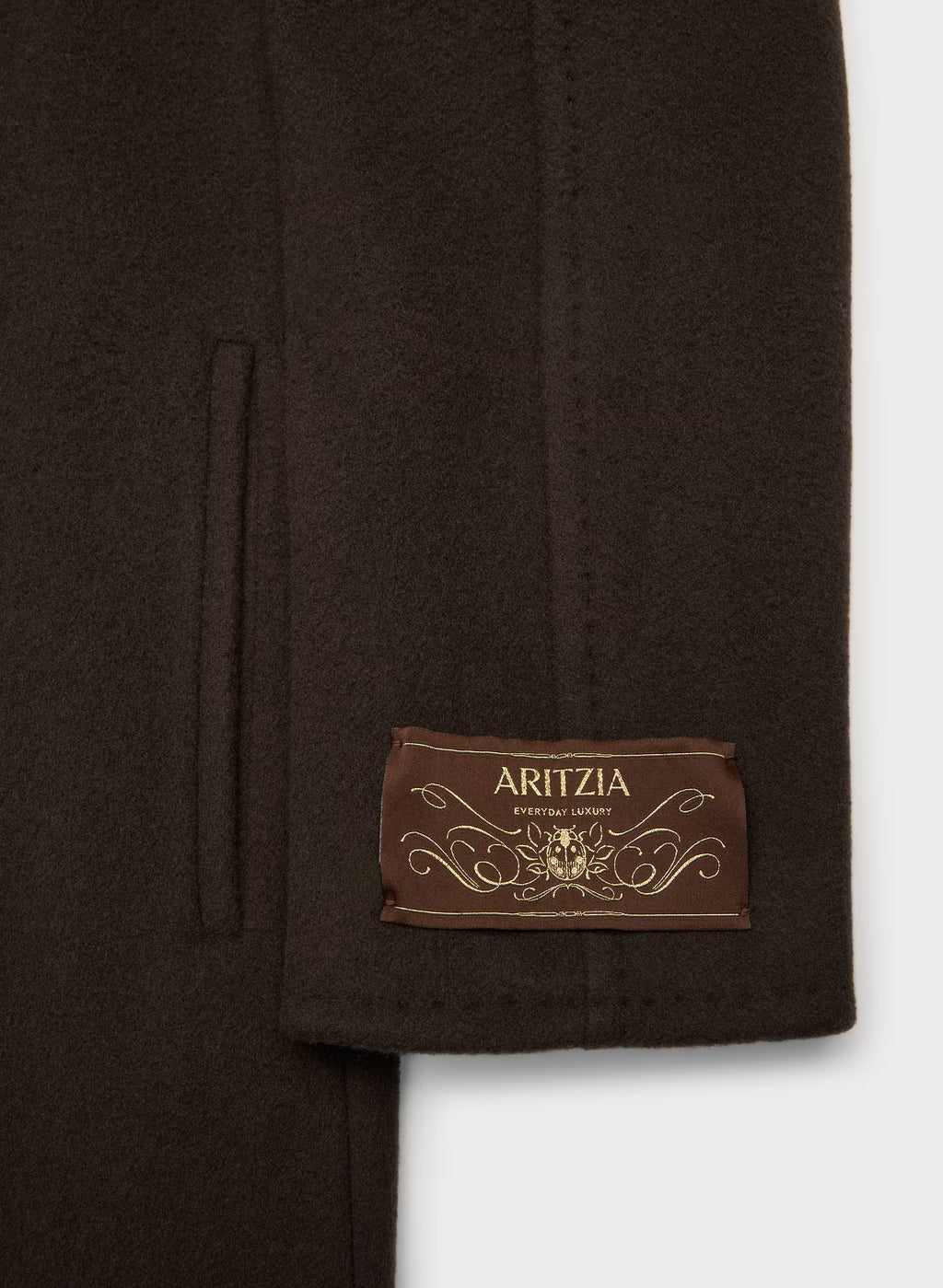 Double-Breasted Wool Cashmere Coat - Herringbone