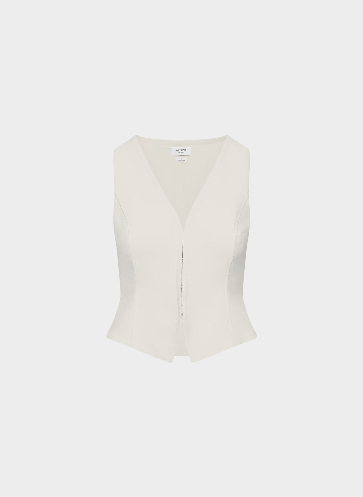 Lined Tailored Suit Vest - Olive