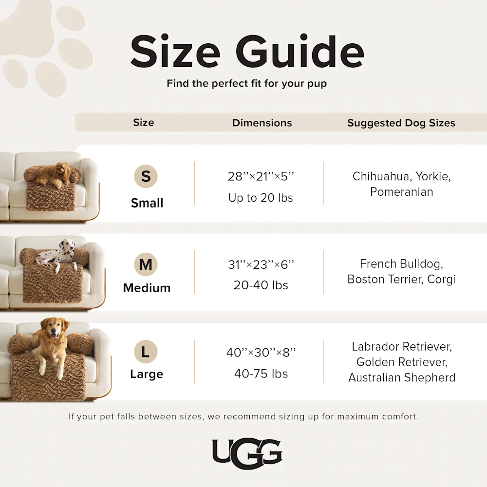 Small Faux Fur Sofa Pet Bed