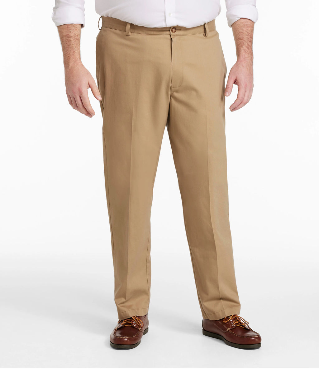 Men's Wrinkle-Resistant Cotton Chino Pants - Khaki