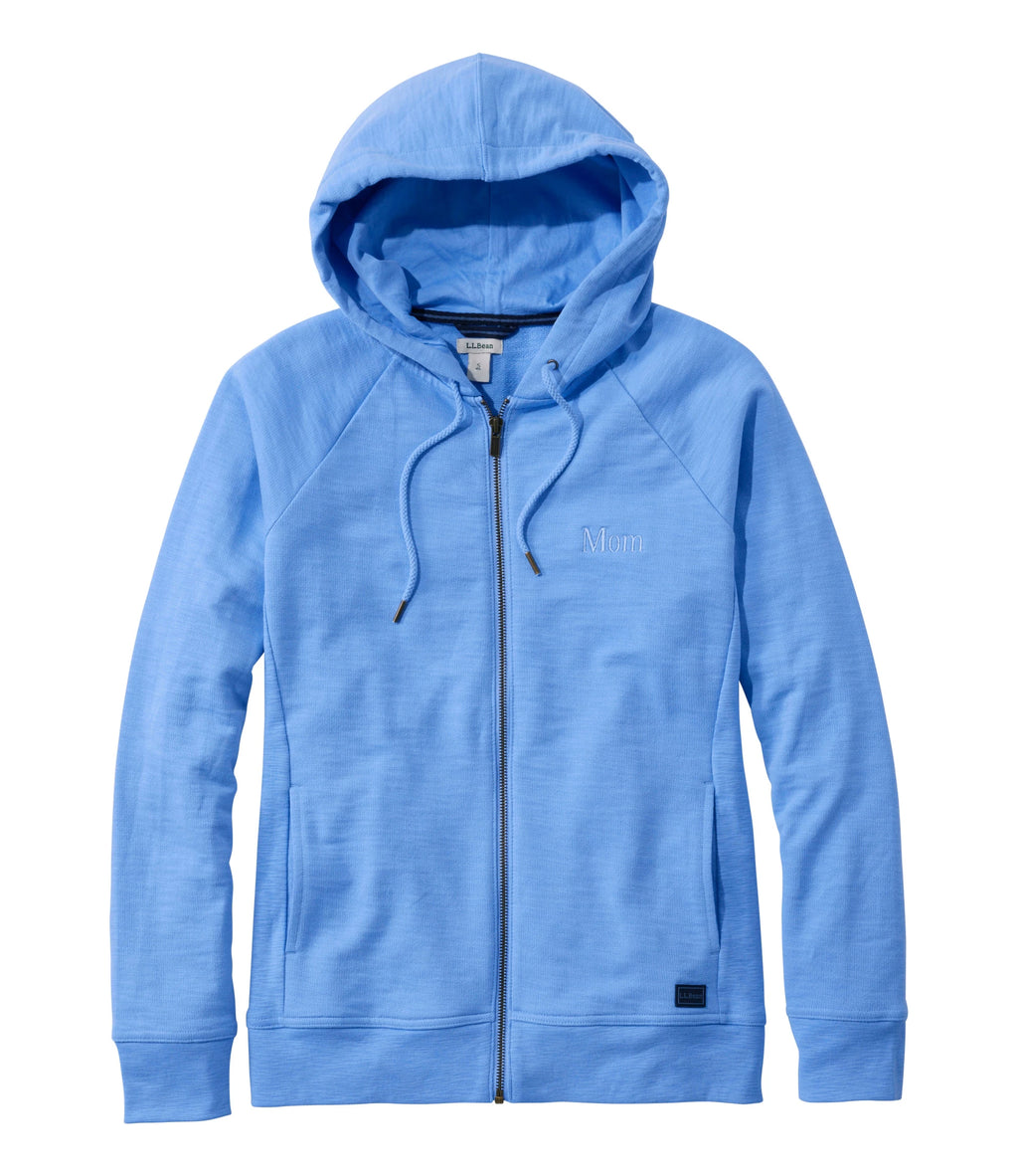 Women's French Terry Full-Zip Hoodie - White