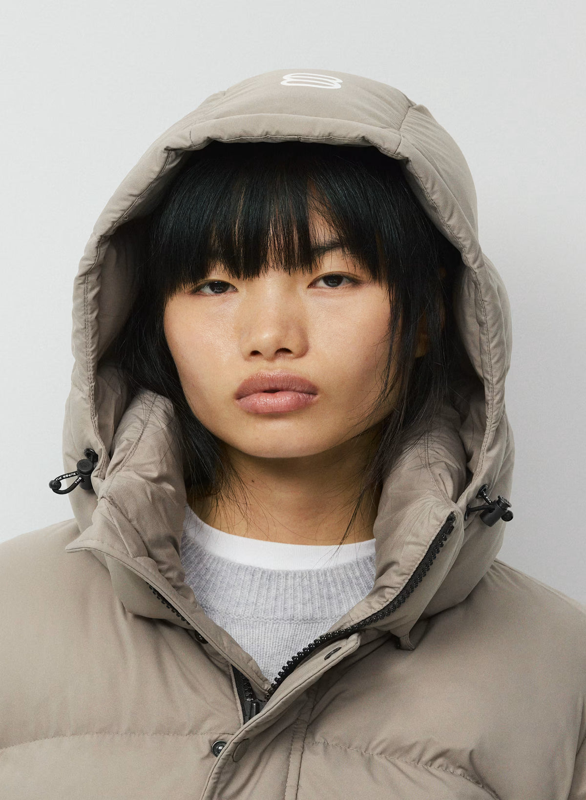 Long Down Puffer Jacket - Blue