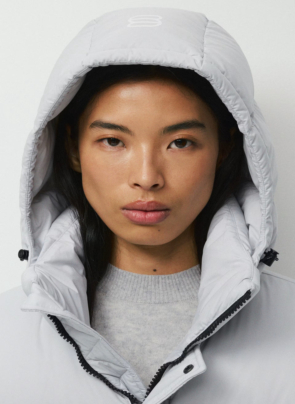 Long Down Puffer Jacket - Blue