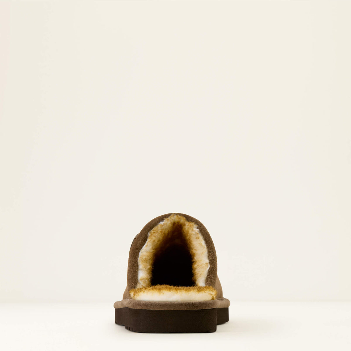 Men's Suede Square Toe Slipper - Chestnut