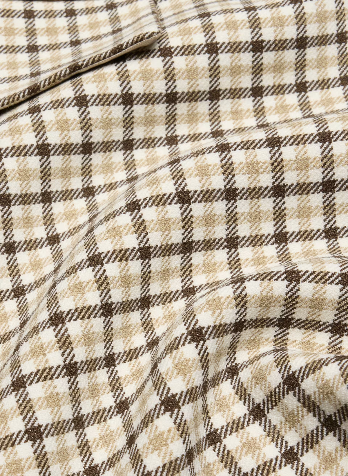 Single-Breasted Stretch Blazer - Check