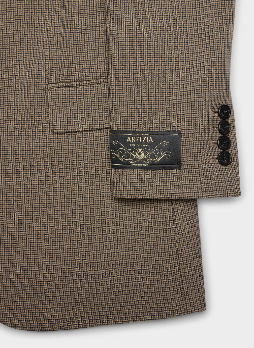 Single-Breasted Stretch Blazer - Check