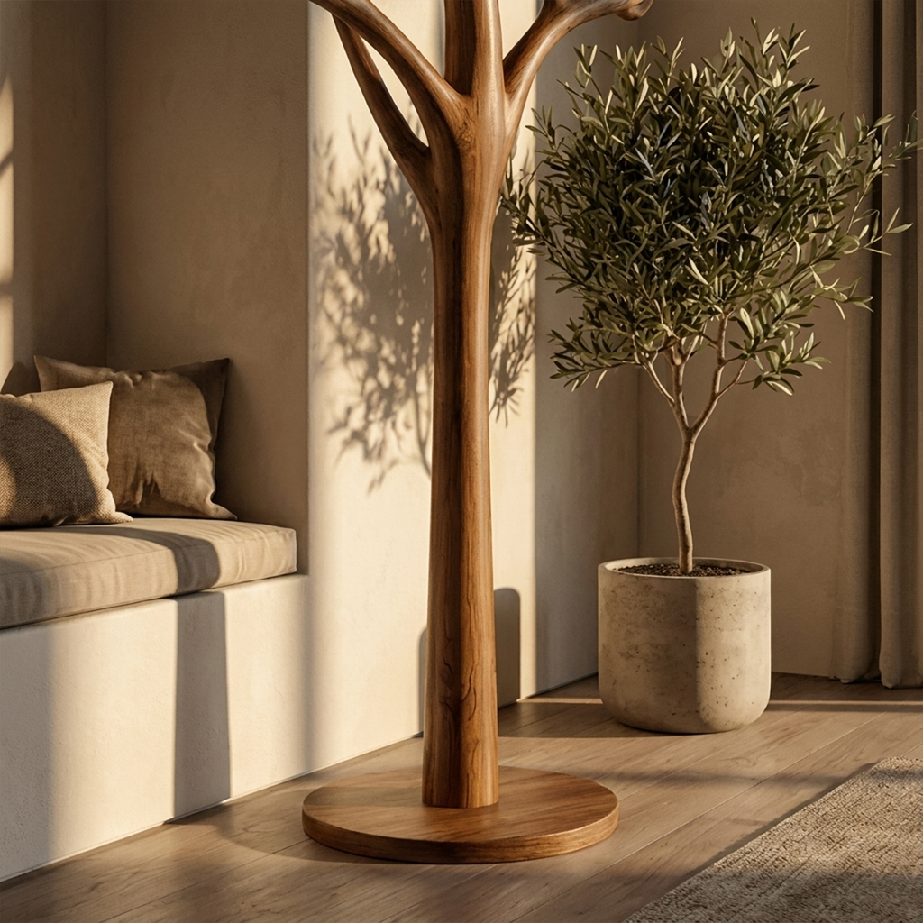 Rustic Driftwood Tree Coat Rack for Entryway and Mudroom - view 3