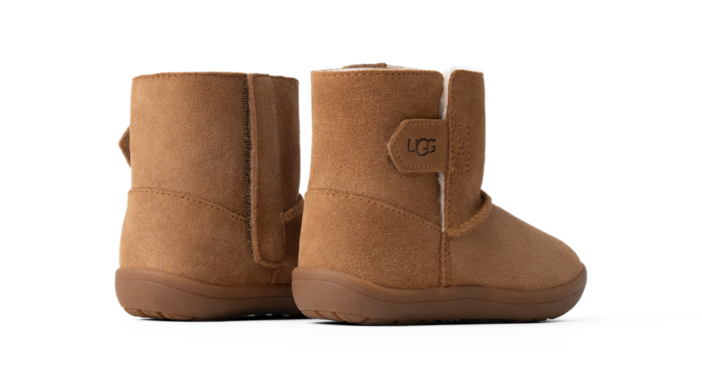 Toddler Suede Hook-And-Loop Boots - Black