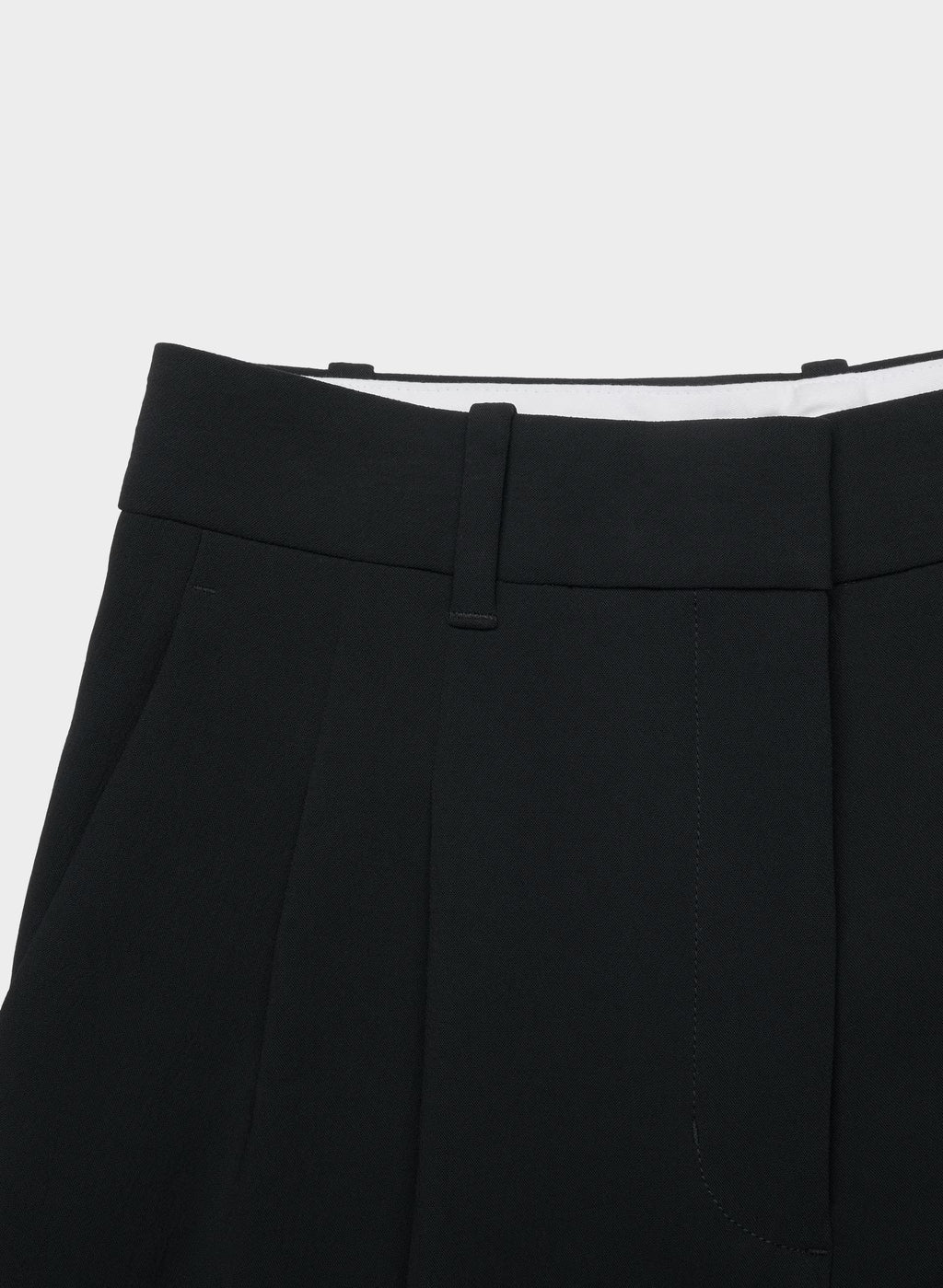 High-Rise Wide-Leg Crepe Trousers - Sand