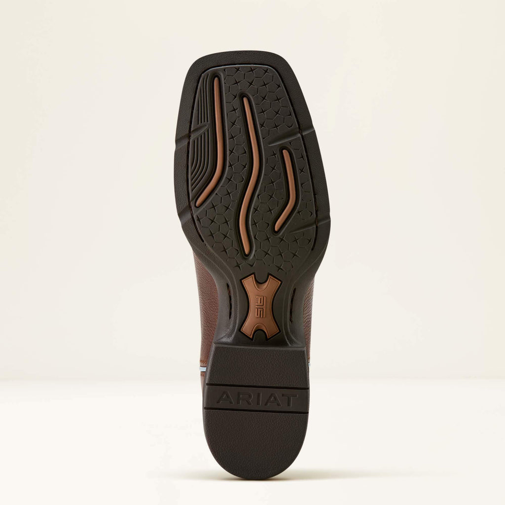 Women's Leather Wide Square Toe Western Boot