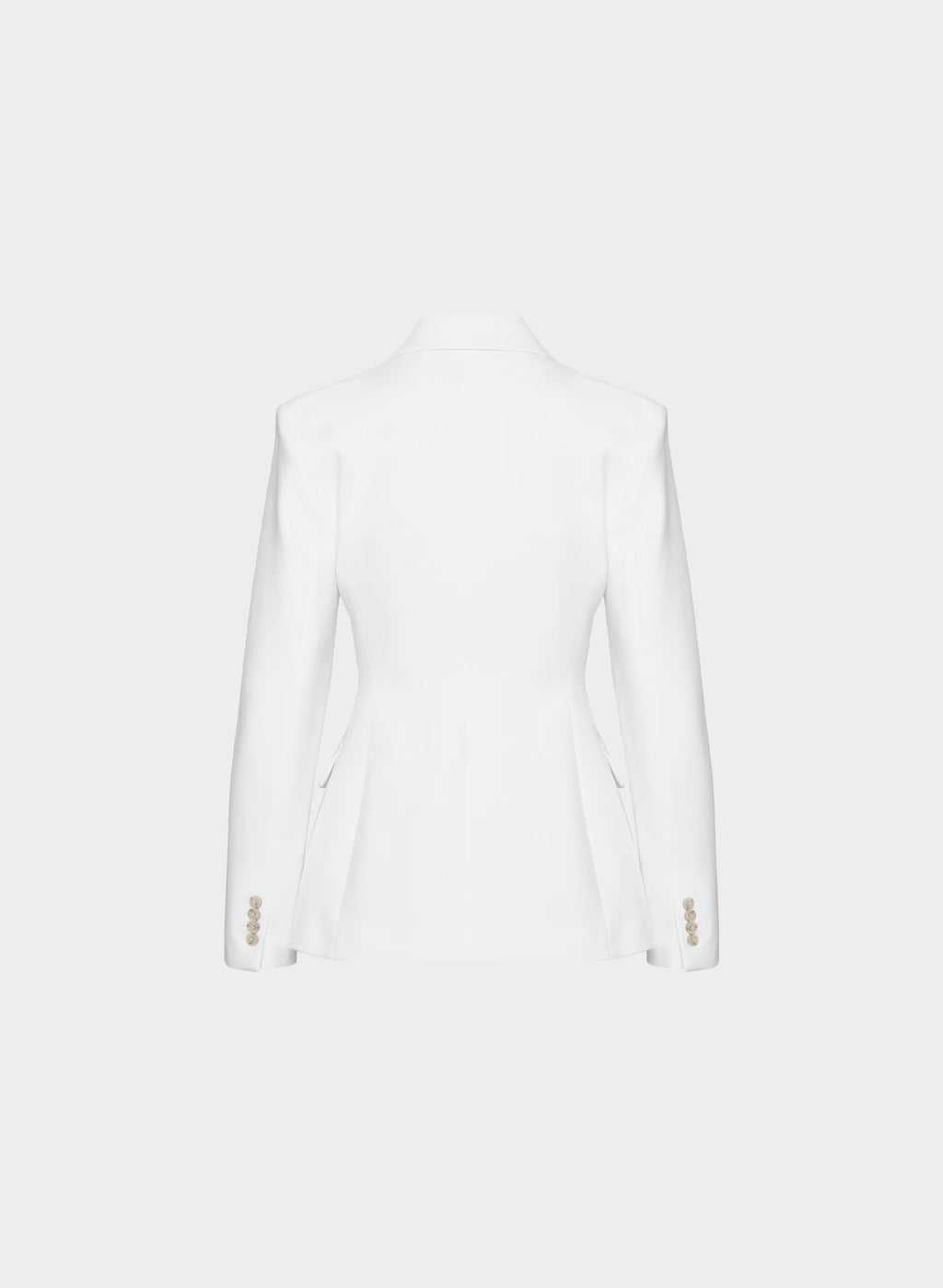 Single-Breasted Stretch Blazer - Brown Check