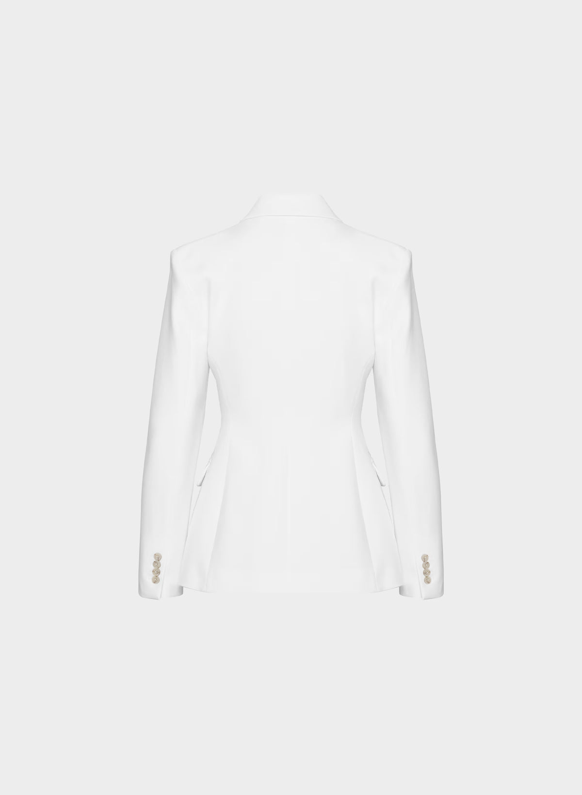 Single-Breasted Stretch Blazer - Brown Check