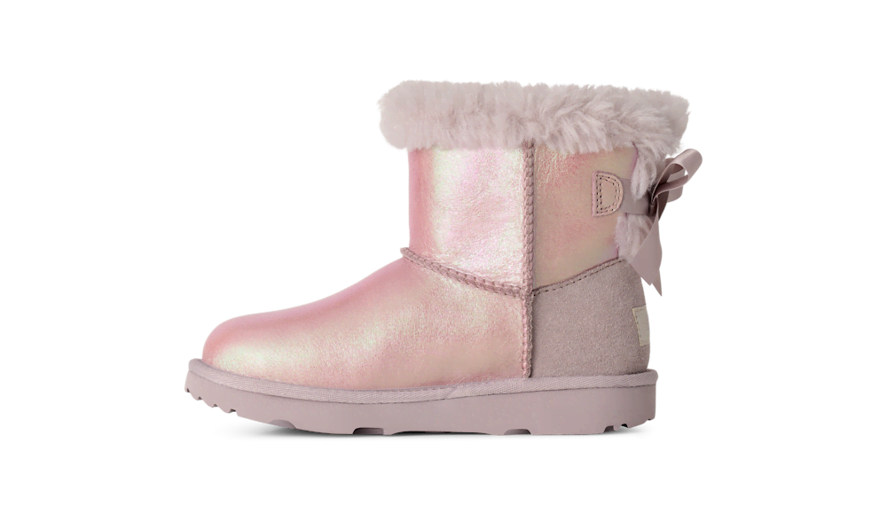 Kids' Iridescent Leather Bow Boot