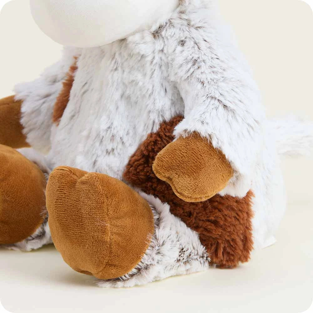 Weighted Heatable Cinnamon Latte Cow Plush