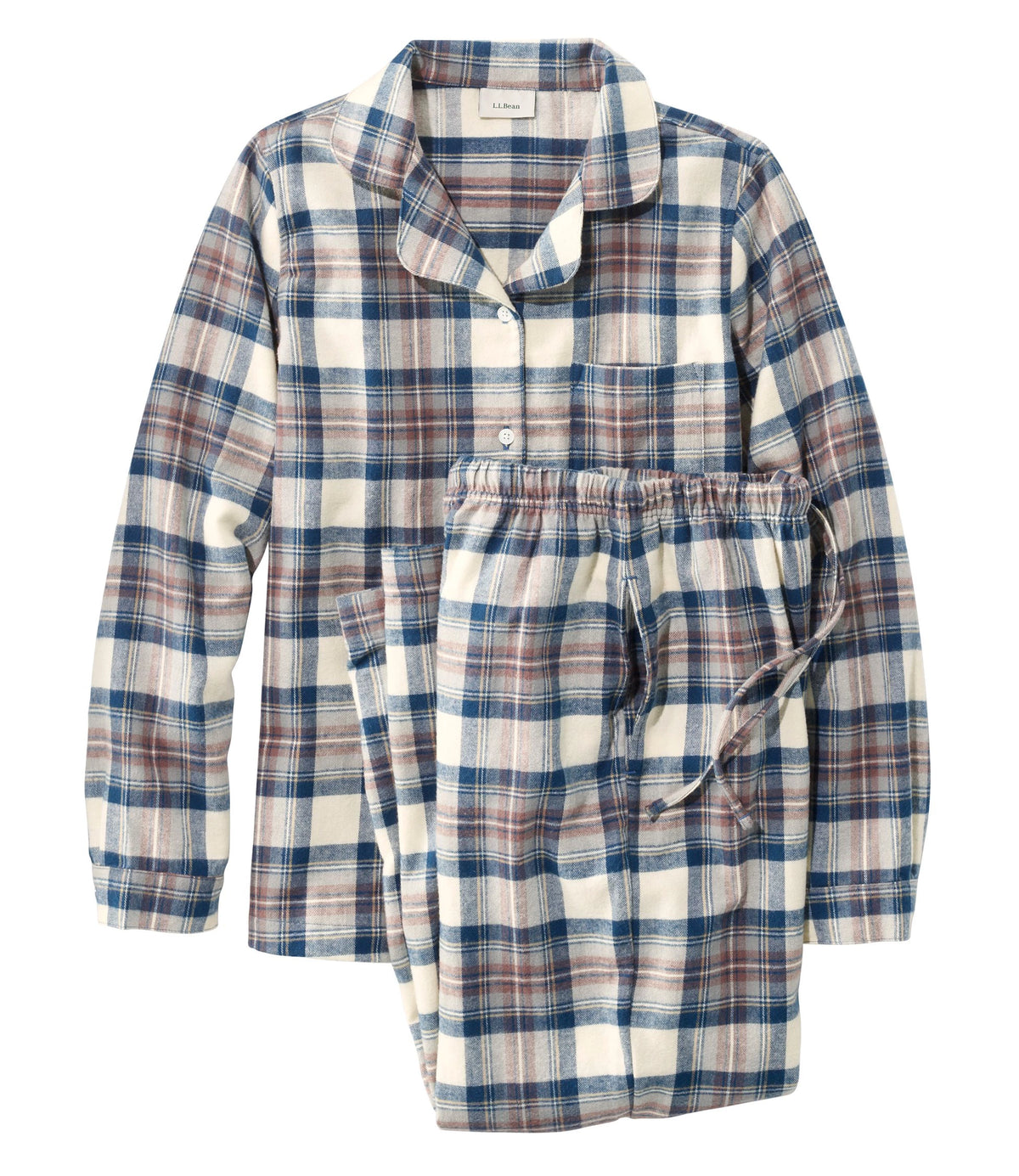 Women's Plaid Cotton Flannel Pajama Set
