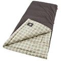 Coleman Heritage Big & Tall 10°F Flannel Sleeping Bag, XL Sleeping Bag Fits Adults up to 6ft 7in Tall, Machine Washable, Great for Camping, Hunting