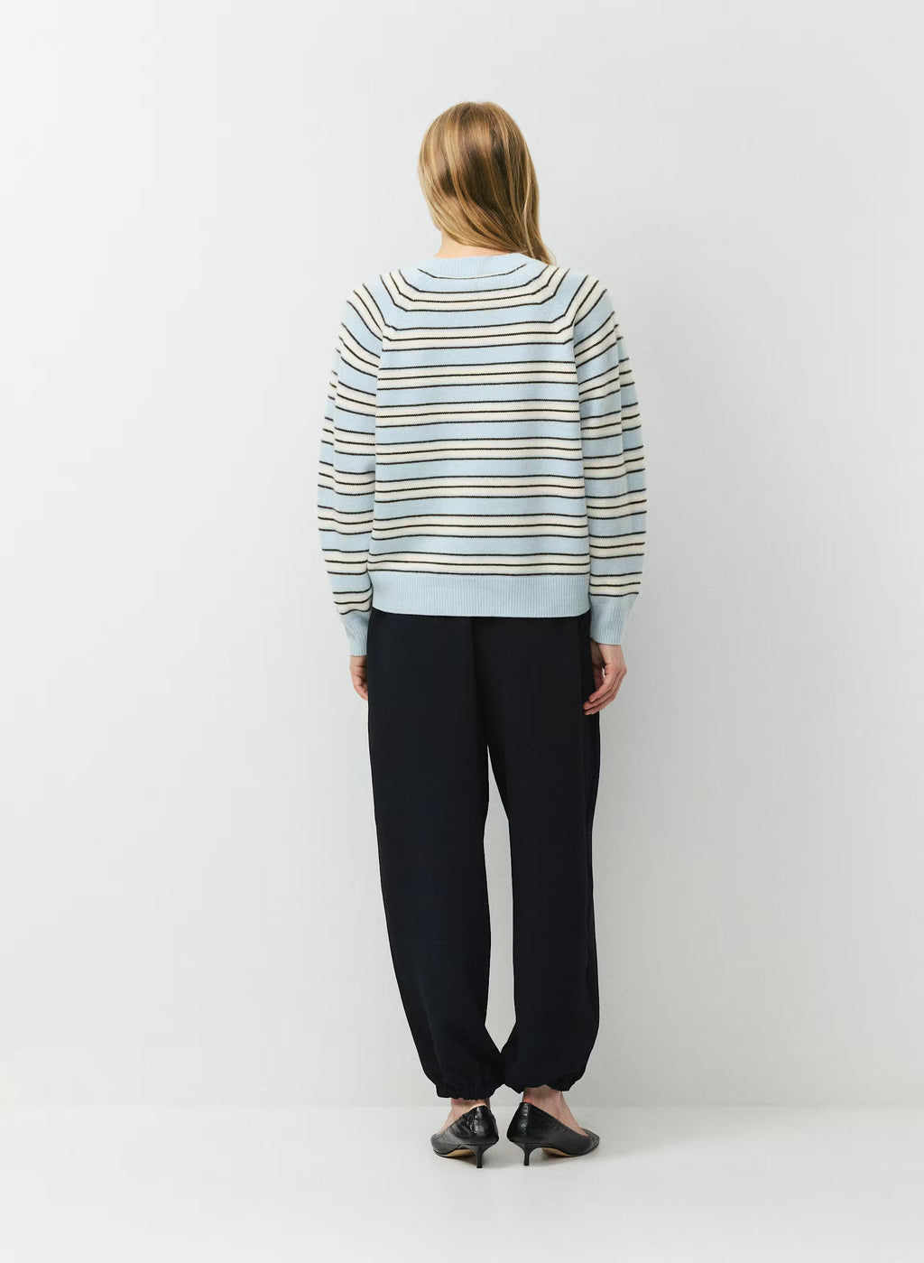 Wool Cashmere Raglan Sweater - Olive