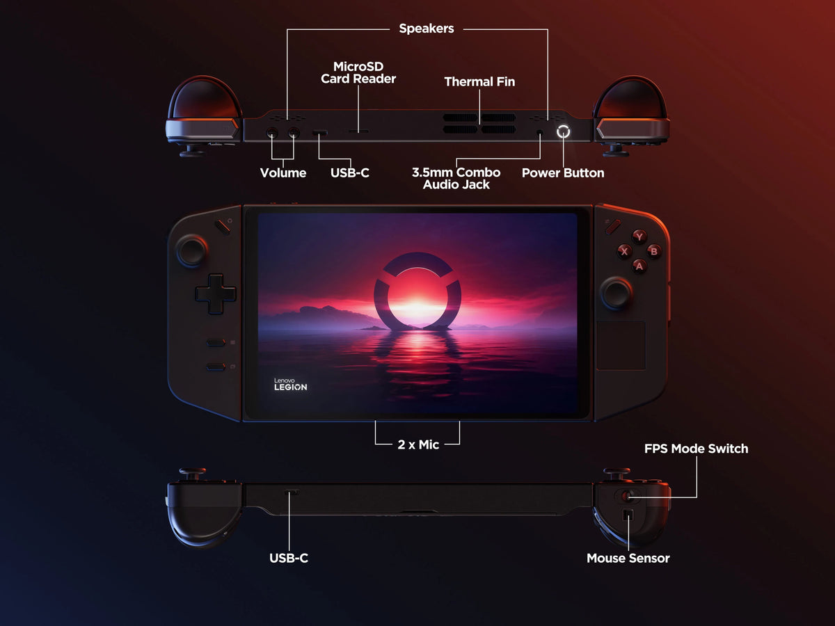 Lenovo Legion Go 8.8in 144Hz WQXGA Gaming Handheld, AMD Ryzen Z1 Extreme, 16GB, 512 GB SSD - Legion Go