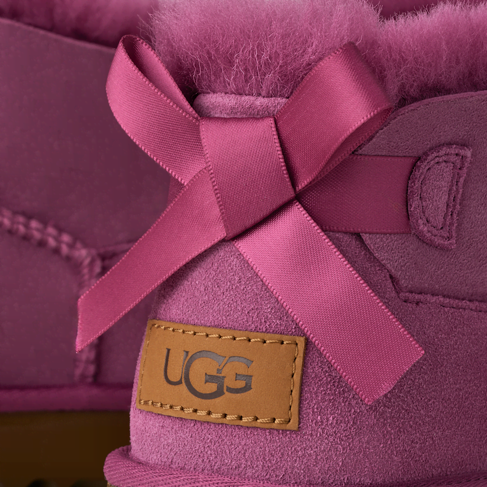 Women's Ultra-Short Suede Bow Boot - Sand