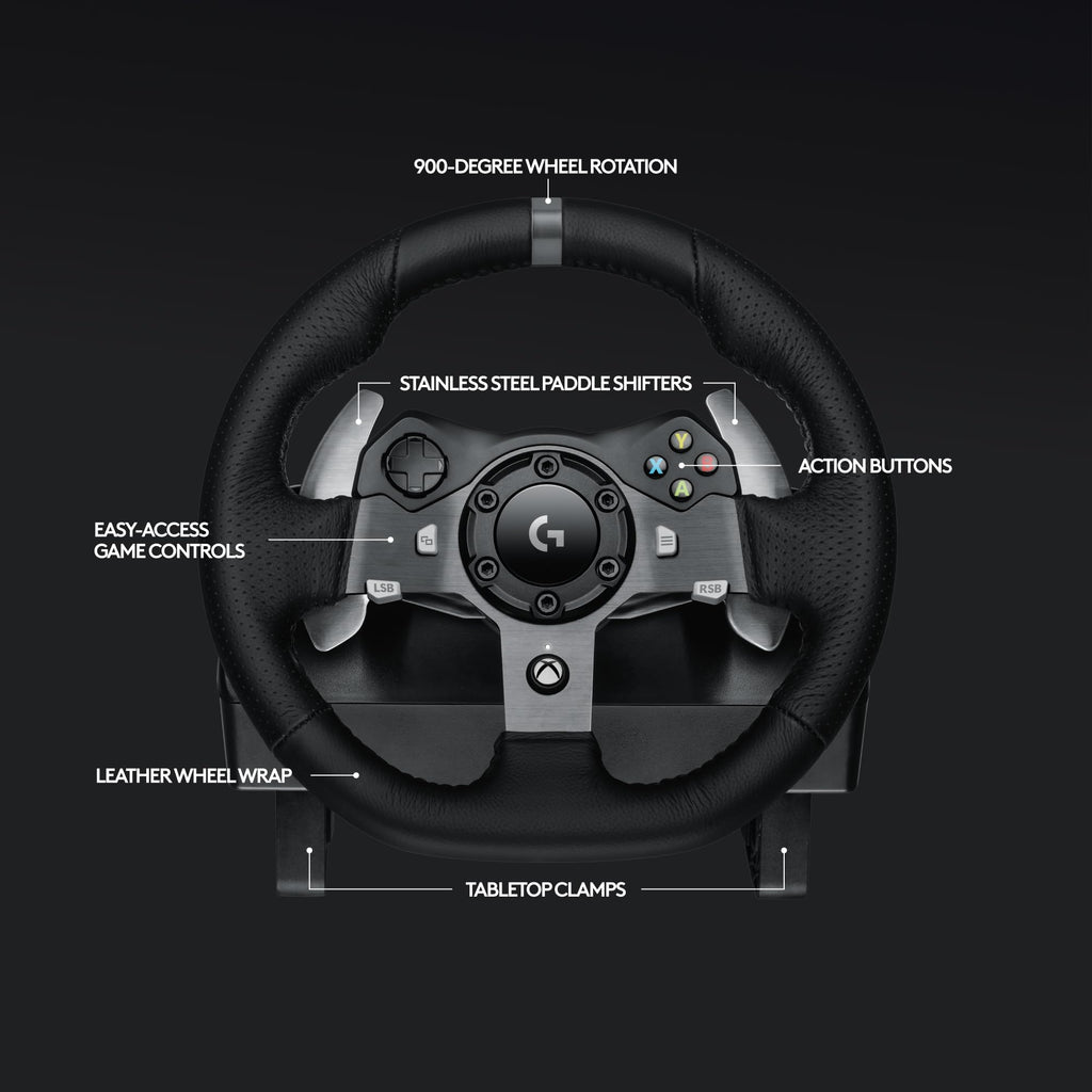 Logitech G920 Racing Wheel and Pedals for Xbox X|S/Xbox One/PC