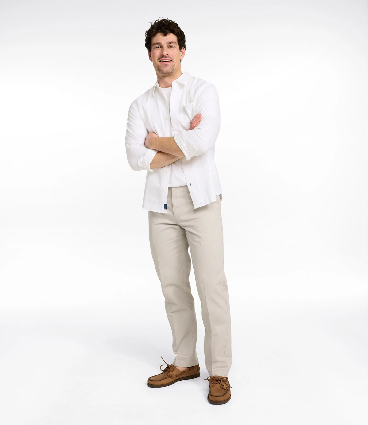 Men's Wrinkle-Resistant Cotton Chino Pants - Khaki