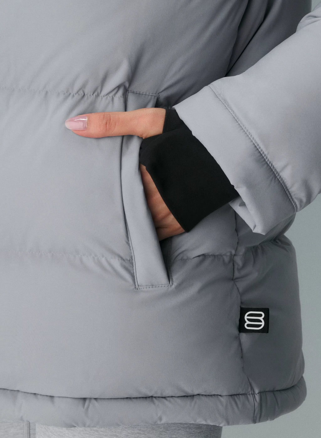 Long Down Puffer Jacket - Blue