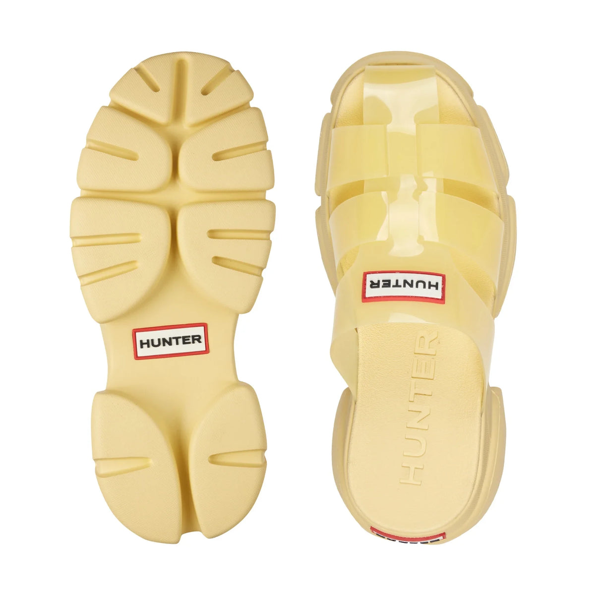 Women's Translucent Fisherman Sandals - Yellow
