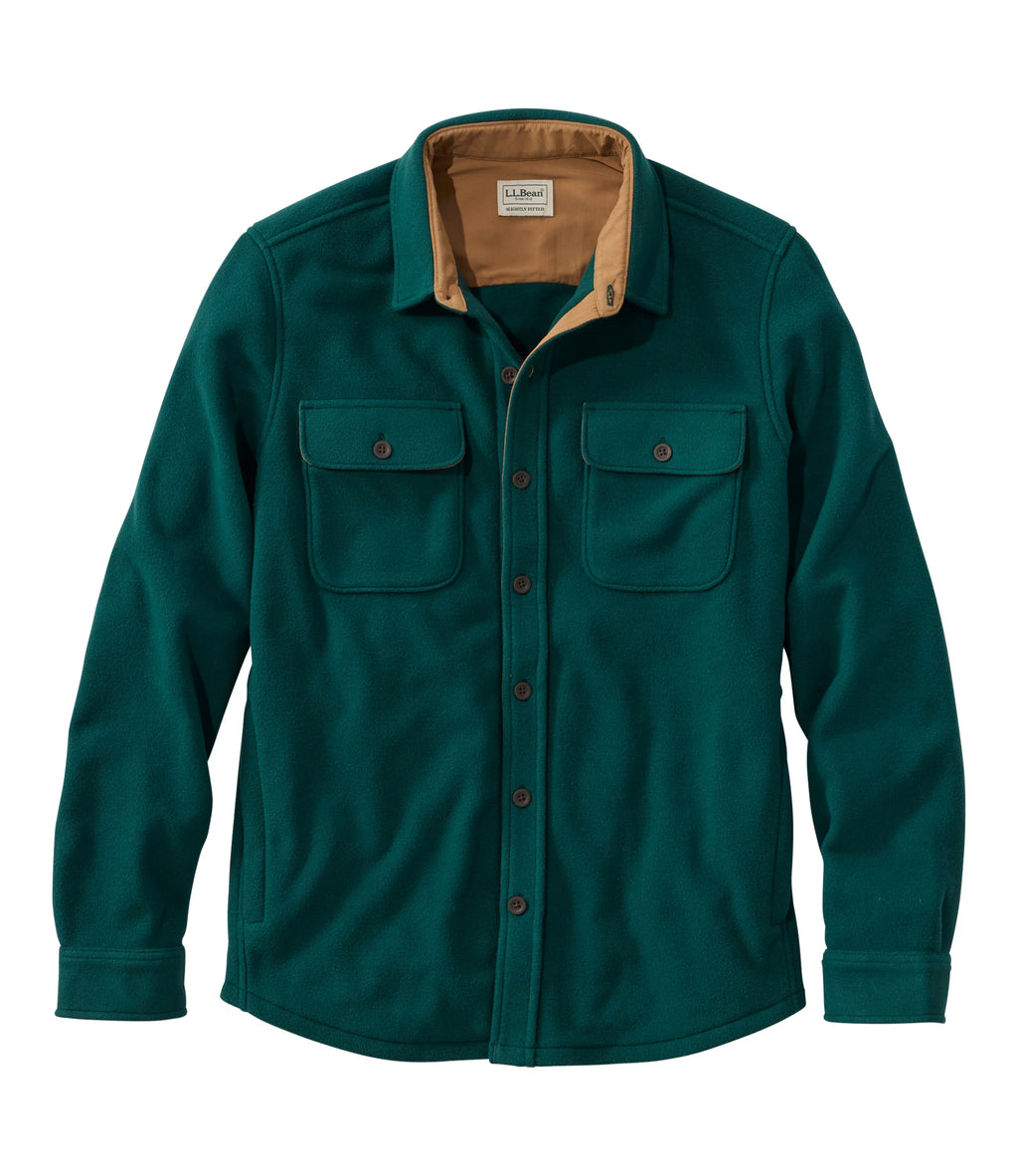 Men's Recycled Fleece Overshirt - Dark Navy