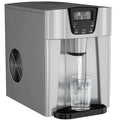 2-in-1 Countertop Ice Maker Water Dispenser, 36 lbs/24H, Black